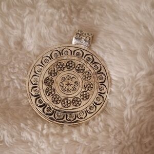 Silver Circular Pendant